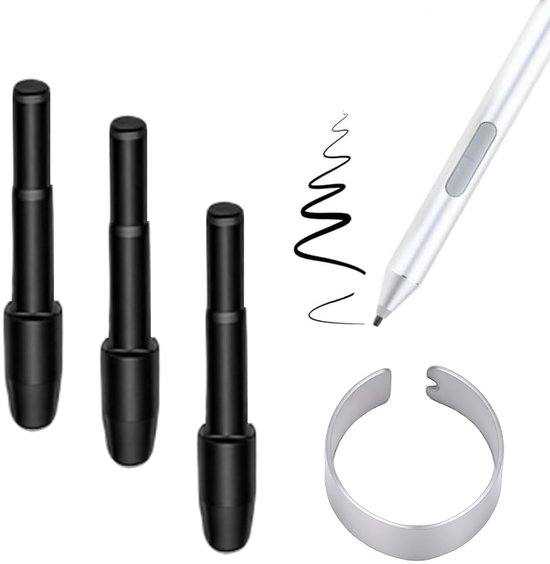 Dailygoods - 3 Stuks Penpuntvervanging voor Actieve Pen met Soepele Prestaties — afbeelding 2