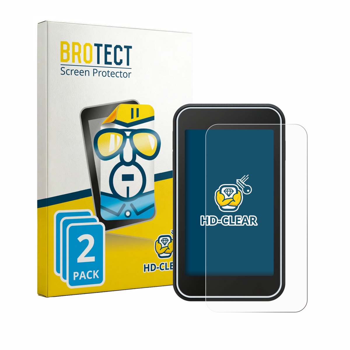 BROTECT - Screenprotector voor Shot Scope H50 - Folie Beschermfolie transparant 2 Stuks