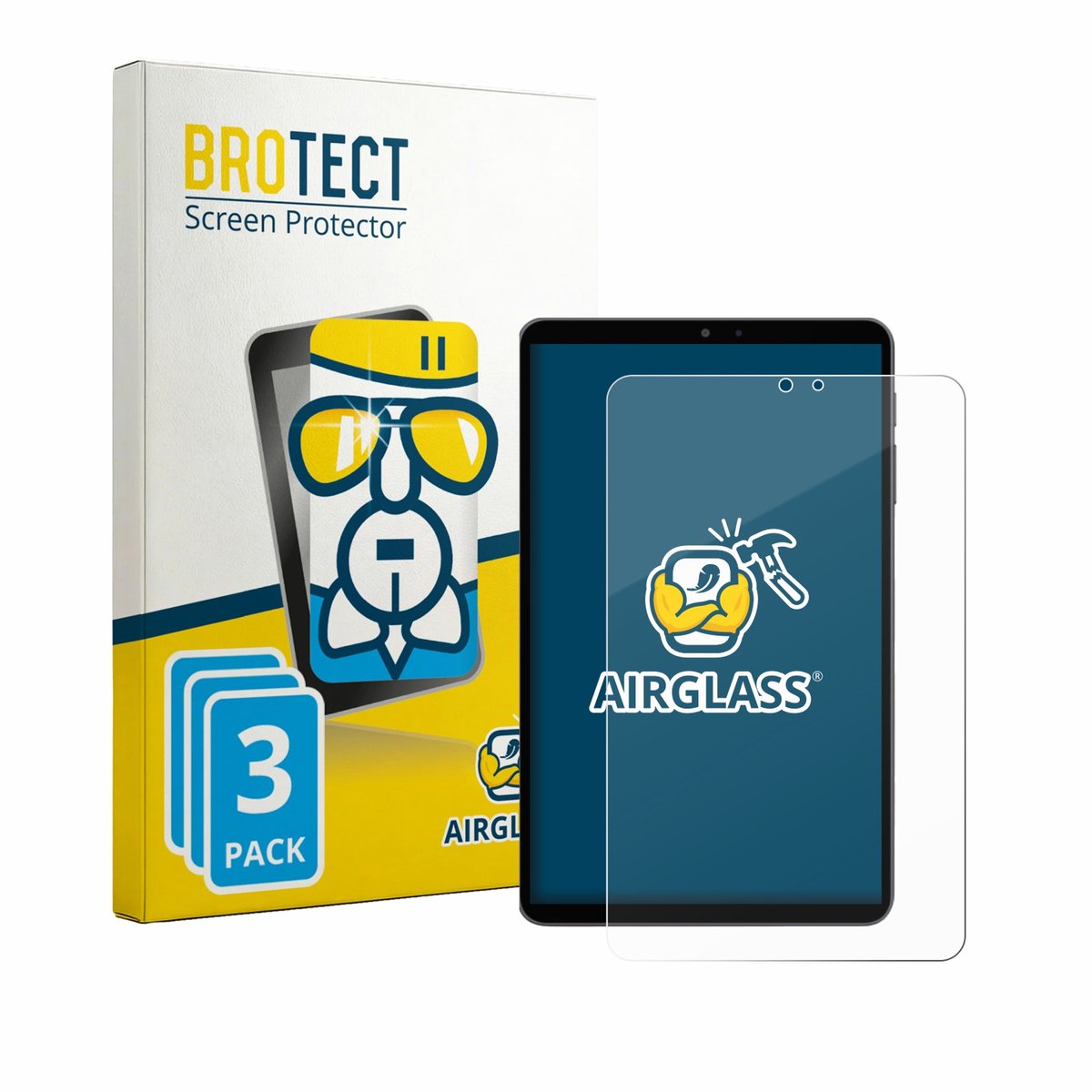 Screenprotector 3 Stuks voor Alldocube iPlay 80 mini Pro Beschermglas transparant