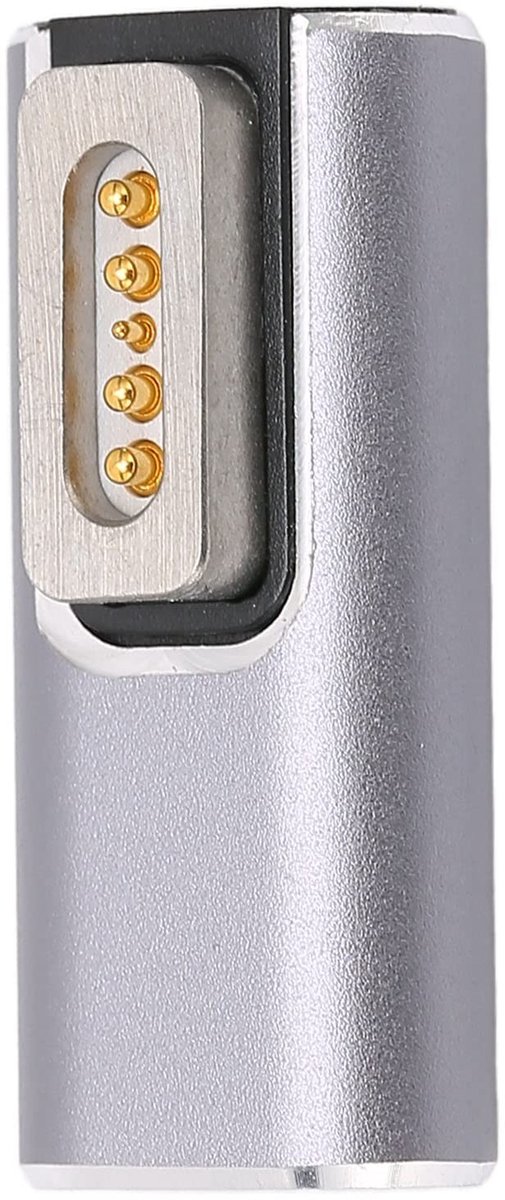 Dailygoods - Dailygoody - Type C naar Magnetische Adapter - USB-C Snellaadconnector - Aluminium - Gegevensoverdracht Magnetisch - Geschikt voor OS X-laptops