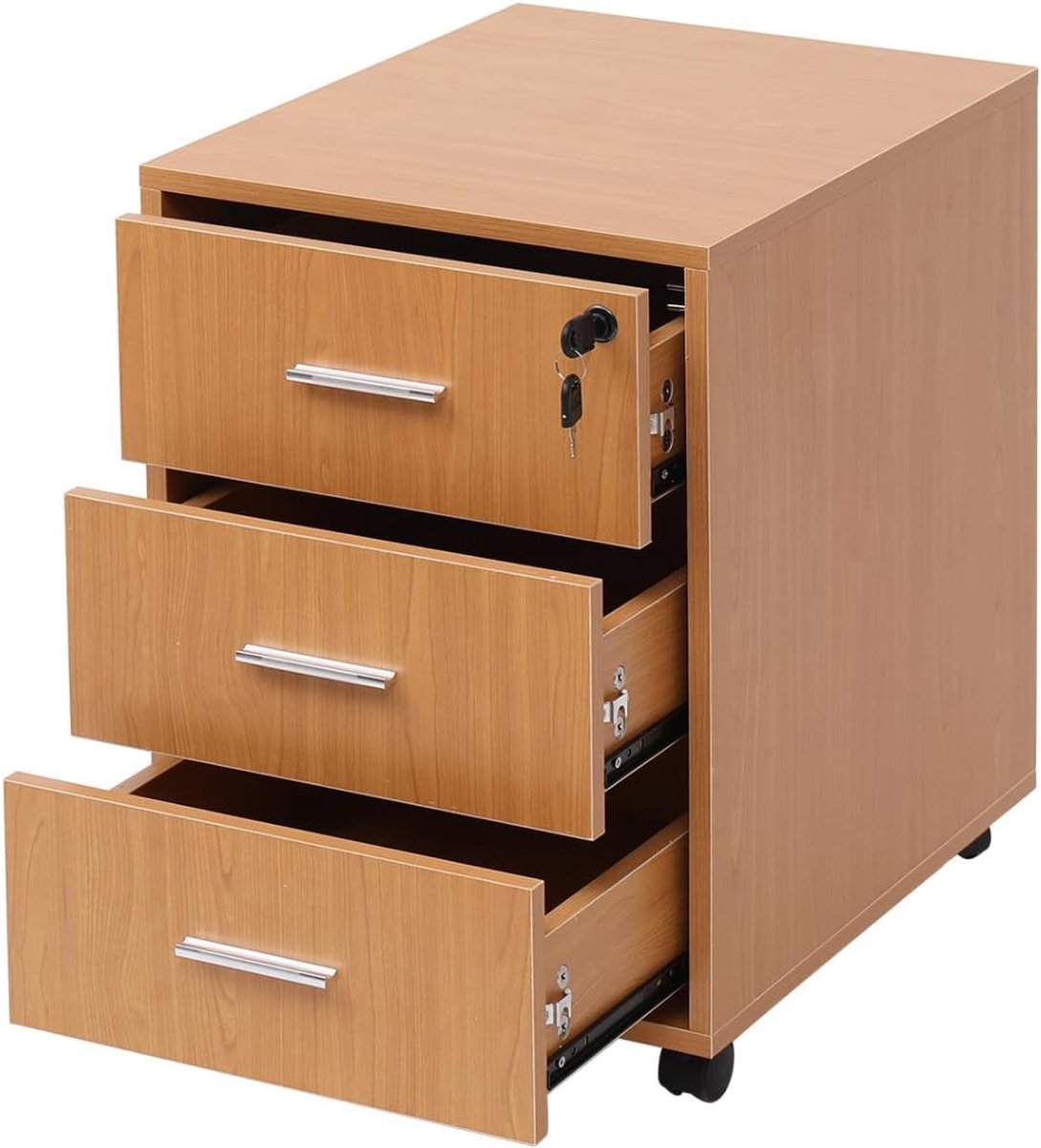 MKSS® Ladenkastje Bureau Orgenaizer - Bureaukast - Ladeblok - Beuken