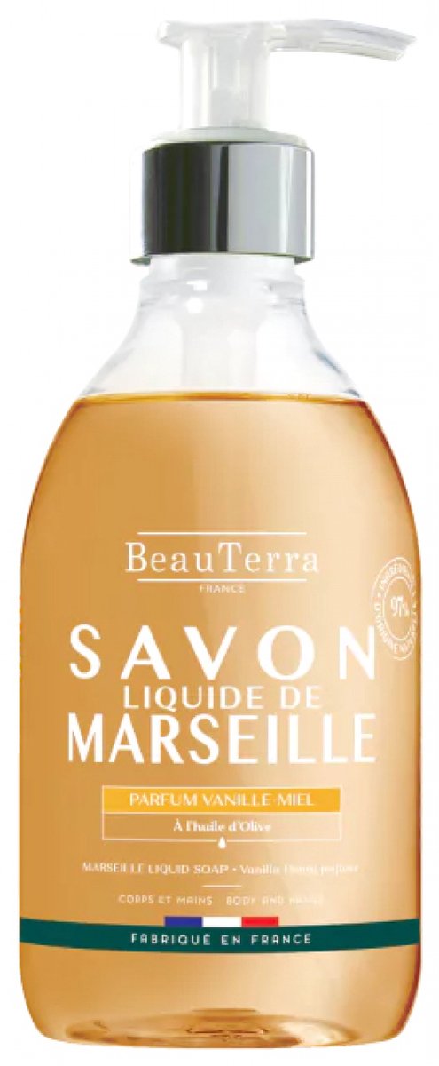 Vloeibare Zeep Beauterra Marseille Handen Universeel Honing Vanille 300 ml