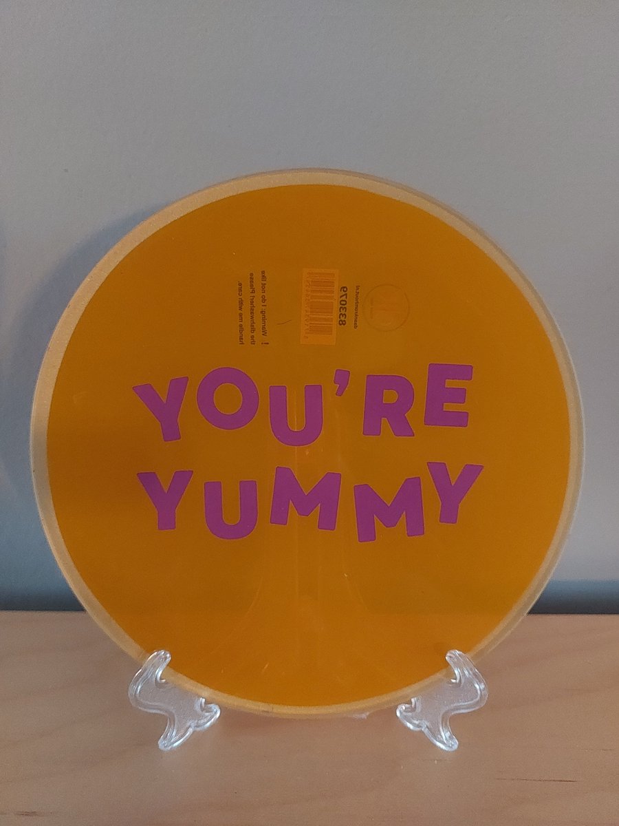 leuk bordje met de tekst : you're yummy
