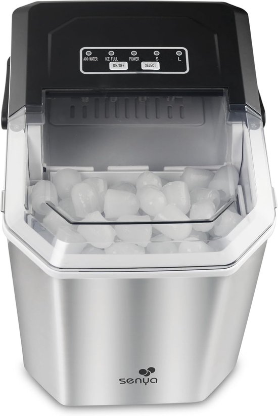 IJsmachine - IJsblokjesmaker - Drankjes Koelen - 2 IJsmaten - 12 kg per dag - Zilver — afbeelding 4