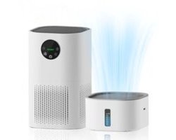 Questyr - Luchtreiniger Met Luchtbevochtiger Combo Voor Thuis Allergieën En Huisdieren Haar - Rokers In De Slaapkamer - H13 Echt Hepa Filter,2-In-1