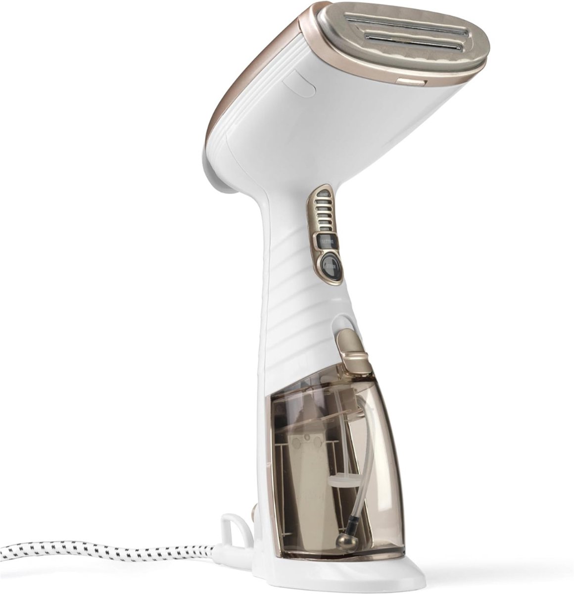 YOR® Stoomreiniger kleding - Stoomreiniger - Stoomreinigers - 1560 W - 230 ml - Kledingstomer - Wit - 9cm x 6cm x 14cm