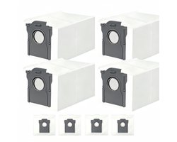 8 stuks stofzakken- compatibel met Dreame L10/L10s/L20/X20/X30/X40/X50/L40/L50 Ultra- Mova P10/E30/P50/V50 Ultra- 3,2 l grote capaciteit- 4-laagse filterstructuur- voor Dreame stofzuigerzakken