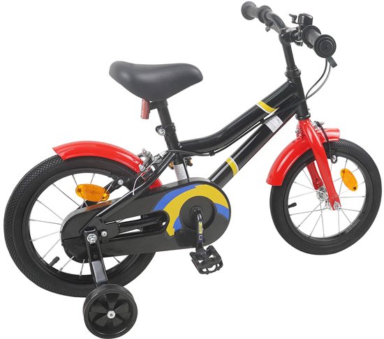 vidaXL - Kinderfiets - 16 - Inch - voor - 4-6 - jaar - oud - Zwart - en - Rood — afbeelding 3