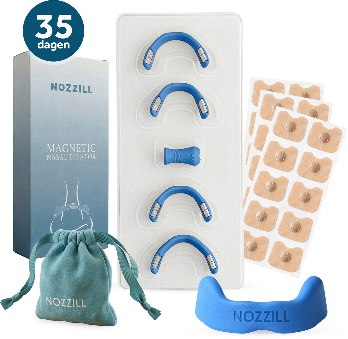 Nozzill Magnetische Neusstrips Blauw
