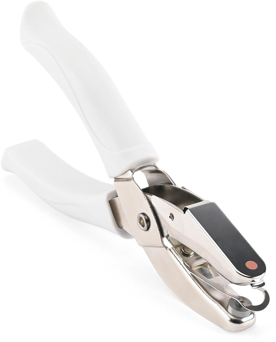 Vaessen Creative Pons - Ponstang Cirkel - Ø 6 mm - Roze - Ergonomische Grip