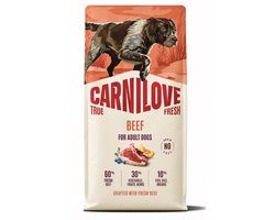 Carnilove True Fresh - Hondenvoer - Rundvlees - Graanvrij - 12 kg