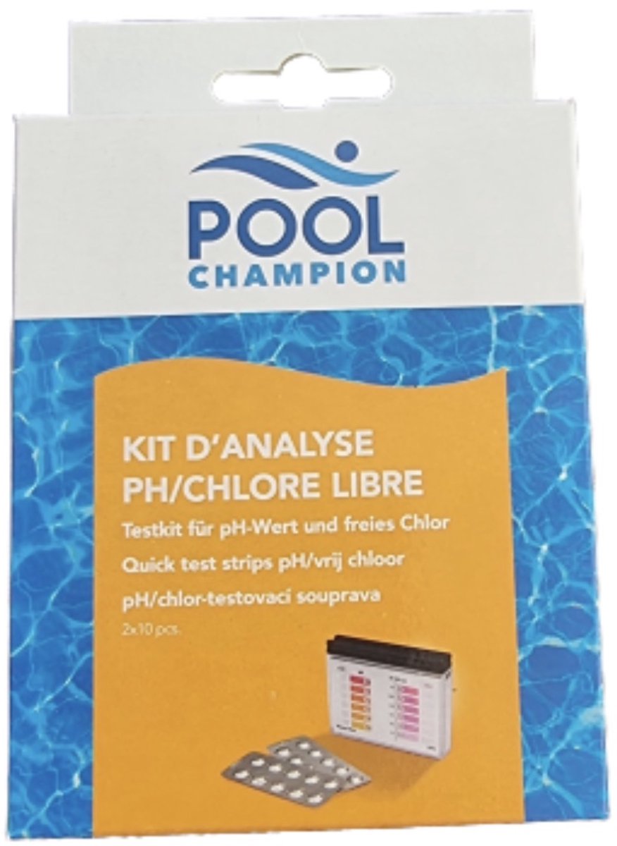 Pool Champion pH chlooranalyse testkit