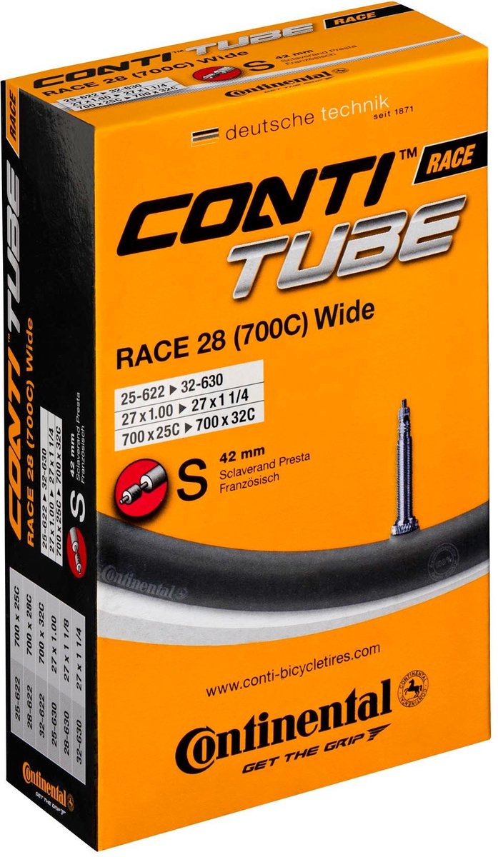 Binnenband Continental 28 Race Training 25-622 -> 32-630 - SV60mm ventiel — cadeau in Cadeau-ideeën - foto 4