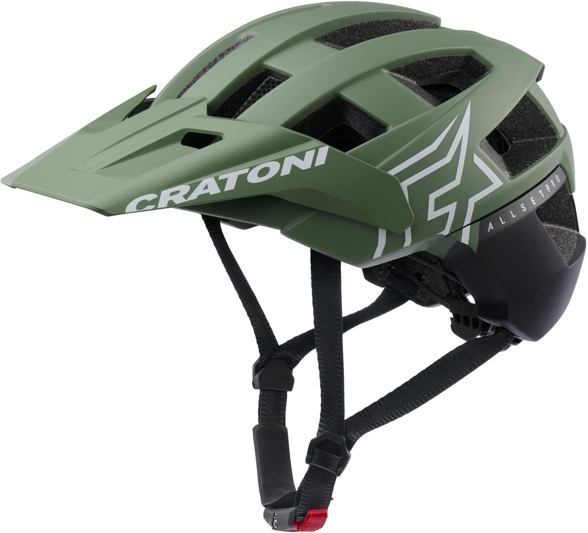 Helm Cratoni Allset Pro Kaki/zwart mat - XS/S (52-57 cm)
