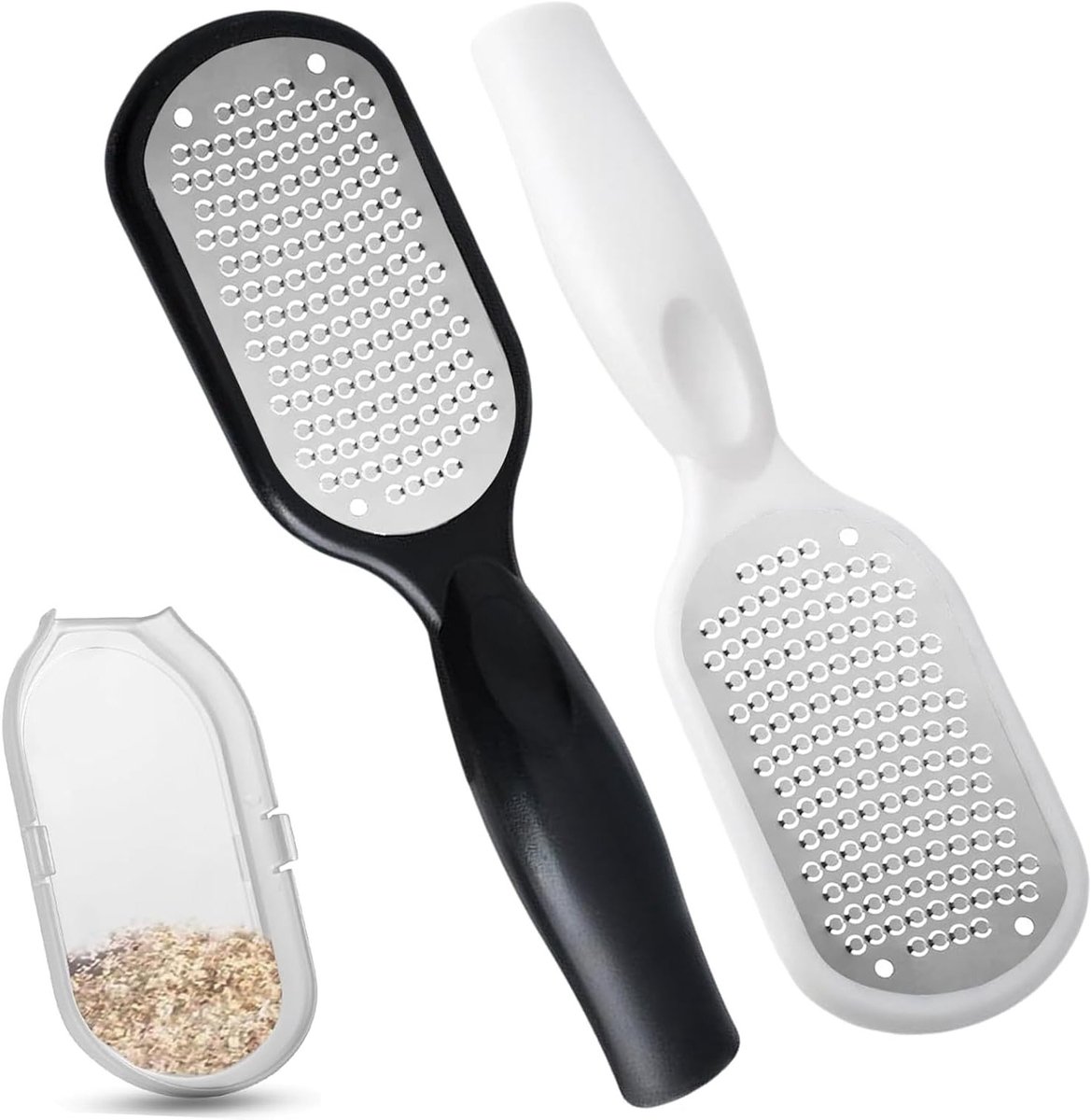 Verwijder hyperkeratosis met een voetenschraper, pedicure tool van roestvrij staal, ideaal voor dode huid en eelt, eenvoudig schoon te maken en herbruikbaar.