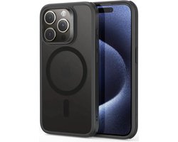 ESR Classic Hybrid HaloLock Hoesje Geschikt voor Apple iPhone 15 Pro | Compatibel met MagSafe en HaloLock | Back Cover met Magneet | Zwart