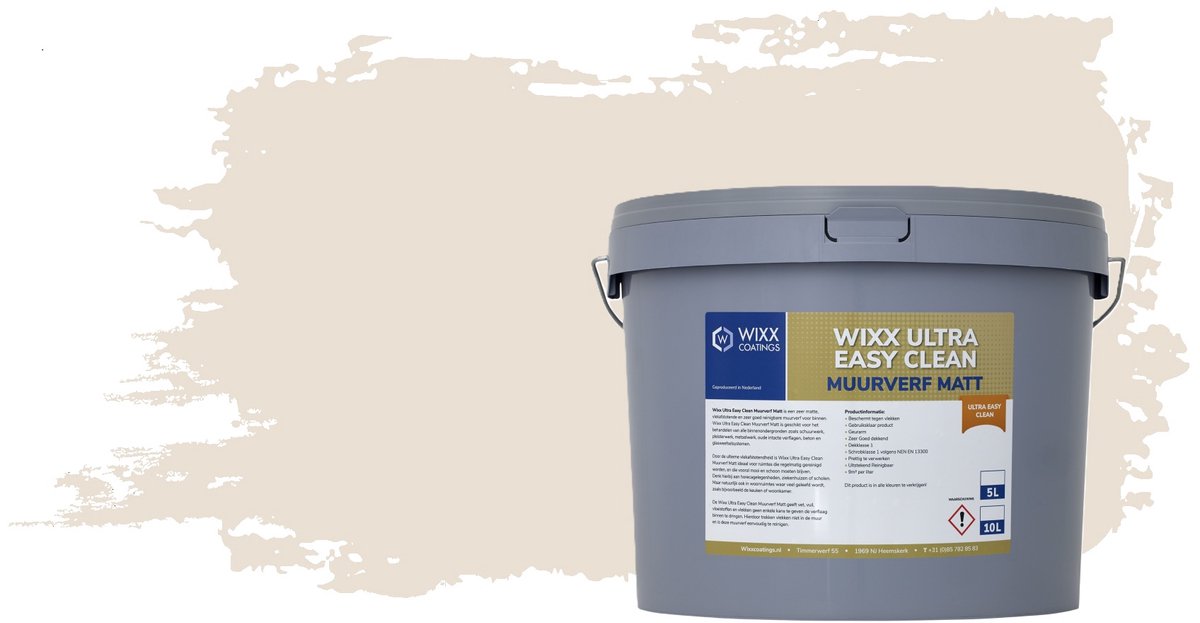 Wixx Ultra Easy Clean Matt - 5L - RAL 9001 Crèmewit