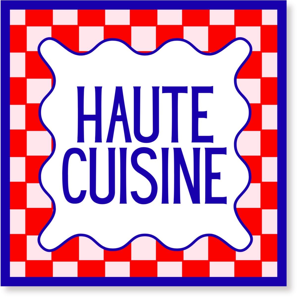 Housevitamin Papieren Servetten 33x33 cm – 3-laags – Haute Cuisine – Blauw/ Rood – FSC-gecertificeerd – 20 stuks – Feestservetten – Party Decoratie – Tafelstyling