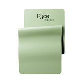 Ryce® Yogamat - PU Rubber - Pilates - Fitness - Anti Slip - Extra Dik - Breed - 183x68x0,5 cm - Tas - Saliegroen