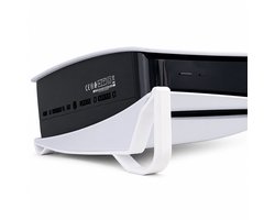 PlayStation 5 Horizontale Standaard - PS5 Stand Liggend - Minimalistisch Design - Console Houder Anti Slip - Verbeterde Ventilatie - Gaming Accessoire - PS5 Disc Versie - Wit