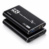 Sounix Video Capture Card - Game Capture - HDMI 2K30hz 1080p60hz - Met USB C Adapter - USB 3.0 - Plug & Play