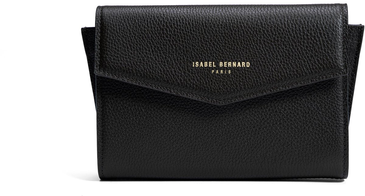 Isabel Bernard Honoré Dames Clutch Leer - Zwart