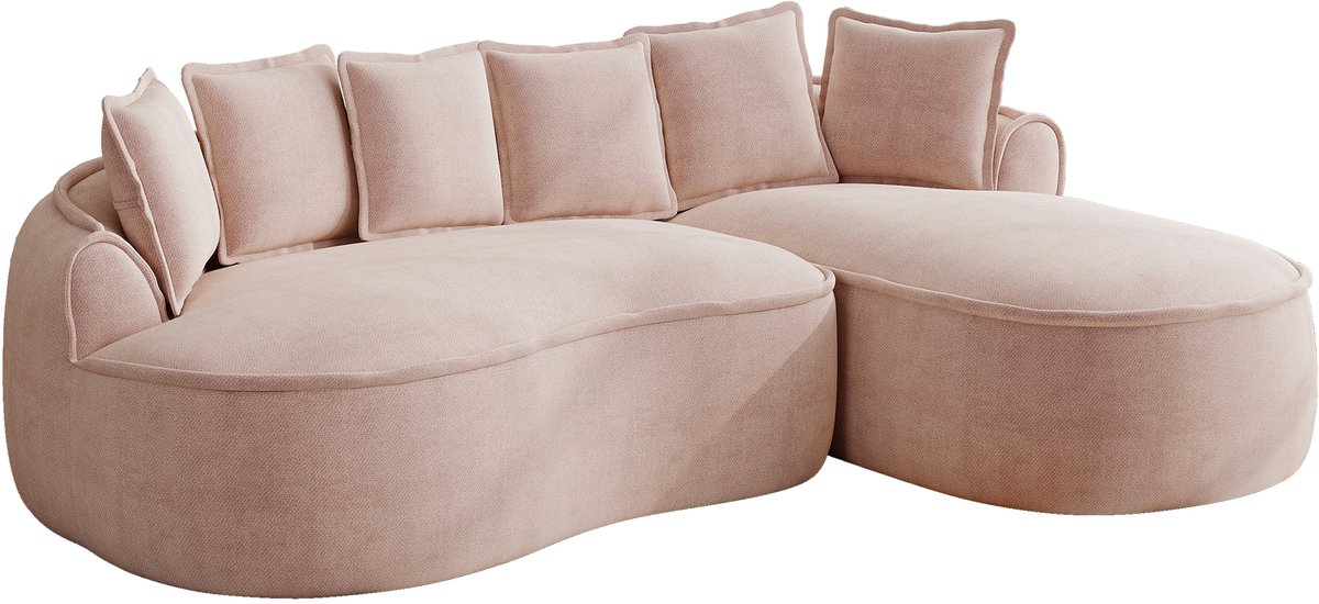 REDOM - Modulaire Hoekbank - Frameloze bank met diepe chaise longue - Modern design - Voor