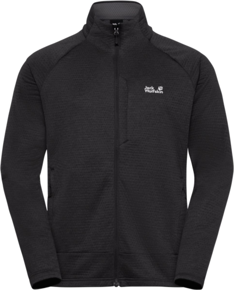 Jack Wolfskin Anytrail FZ Men Outdoorvest- Heren Zwart