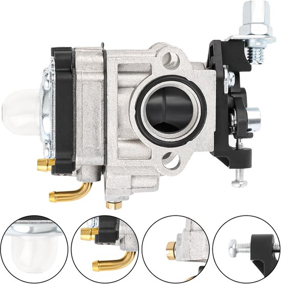 Carburateur Kit voor Bosmaaier - Geschikt voor TB43 1E40F-5 BC52 CG430 CG520 - 43cc 52cc - 31mm Grastrimmer Onderdelen - Kettingzaag Carburateur - Revisieset met Brandstoffilter - Bougie - Primer Bulb - Pakking — afbeelding 4