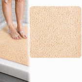 GLODI GOODS® Antislip badmat douchemat 60x60 cm - voor in de douche – antislipmat waterdoorlatend – BEIGE