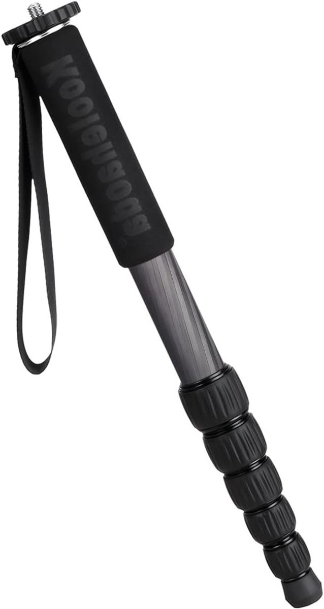Draagbare Carbon Fiber Monopod voor Camera's, Compacte Unipod Stick tot 10 kg, Ideaal voor Fotografie en Vlogs