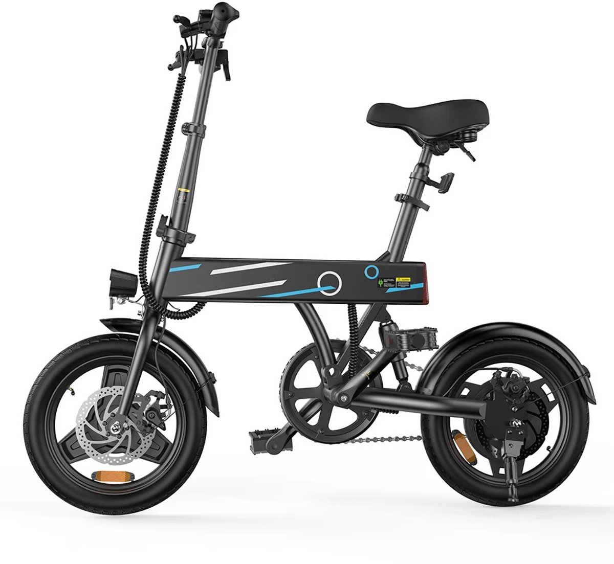 LUMÈ STORE Elektrische Fiets Opvouwbaar – E-bike Volwassenen- Fatbike - Inklapbaar - 36V 7,8Ah - Compact - 14 Inch - 25KM - Zwart – foto 2