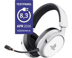 Trust GXT 499W Forta - Draadloze Gaming Headset - Official Licensed voor PS5 - werkt op PS4/PS5 - Batterijduur tot 55 uur - met USB-ontvanger - Wit