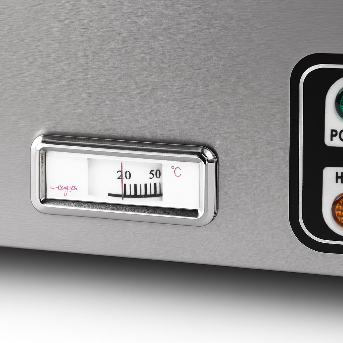 VERTES Warmhoudbak Buffetverwarmer Warmhoudbak voor gerechten Elektrisch 1500 W van roestvrij staal (incl. 5 x 1/2 GN-bakken met deksel, 10 l, aftapkraan, glazen afdekking, bain-marie, 30-85 °C)