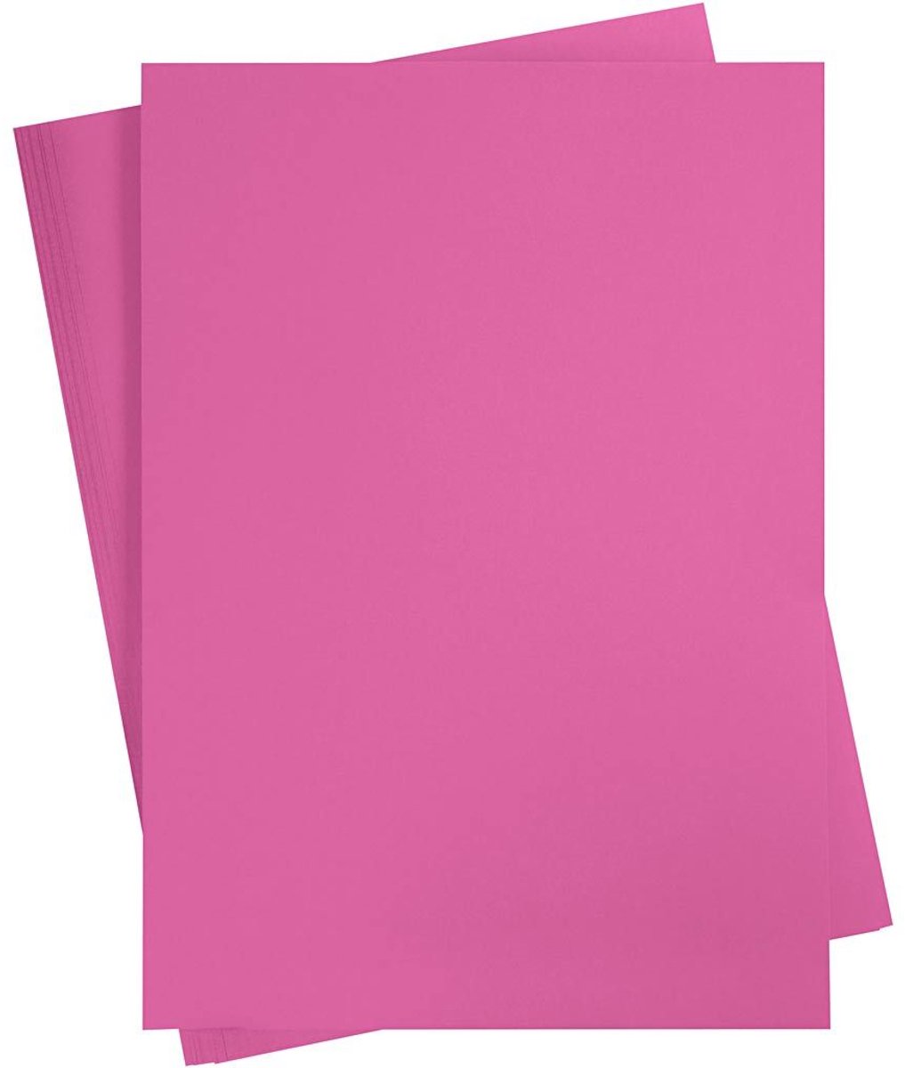 Roze Karton 180 Grams - Roze A2 Karton - Hobbykarton - Stevig Roze Papier - A2 Roze Papier 180 grams - Knutselpapier Knutselkarton - 42 x 60 cm - A2 - 100 Vellen
