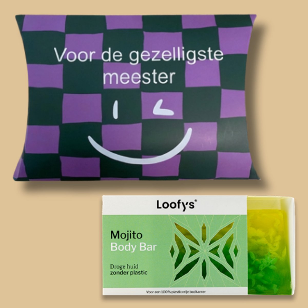 Loofys® Meester Cadeau – Bedankje Meester – Body Bar Mojito 80g in Cadeaudoosje – Bedankt Cadeautje Einde Schooljaar, Afscheid & Kerstcadeau – Leerkracht Cadeau onder 10 Euro – Vegan & Plasticvrij — cadeau in Verzorging - foto 5