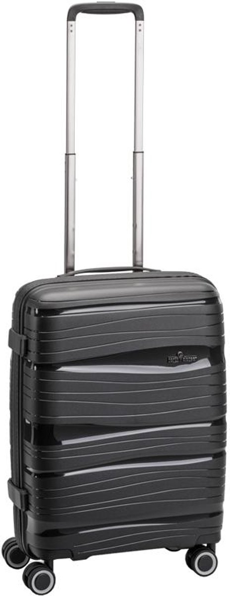 North Pioneer OSL Handbagage koffer 55 x 35 x 22/26 cm - Zwart