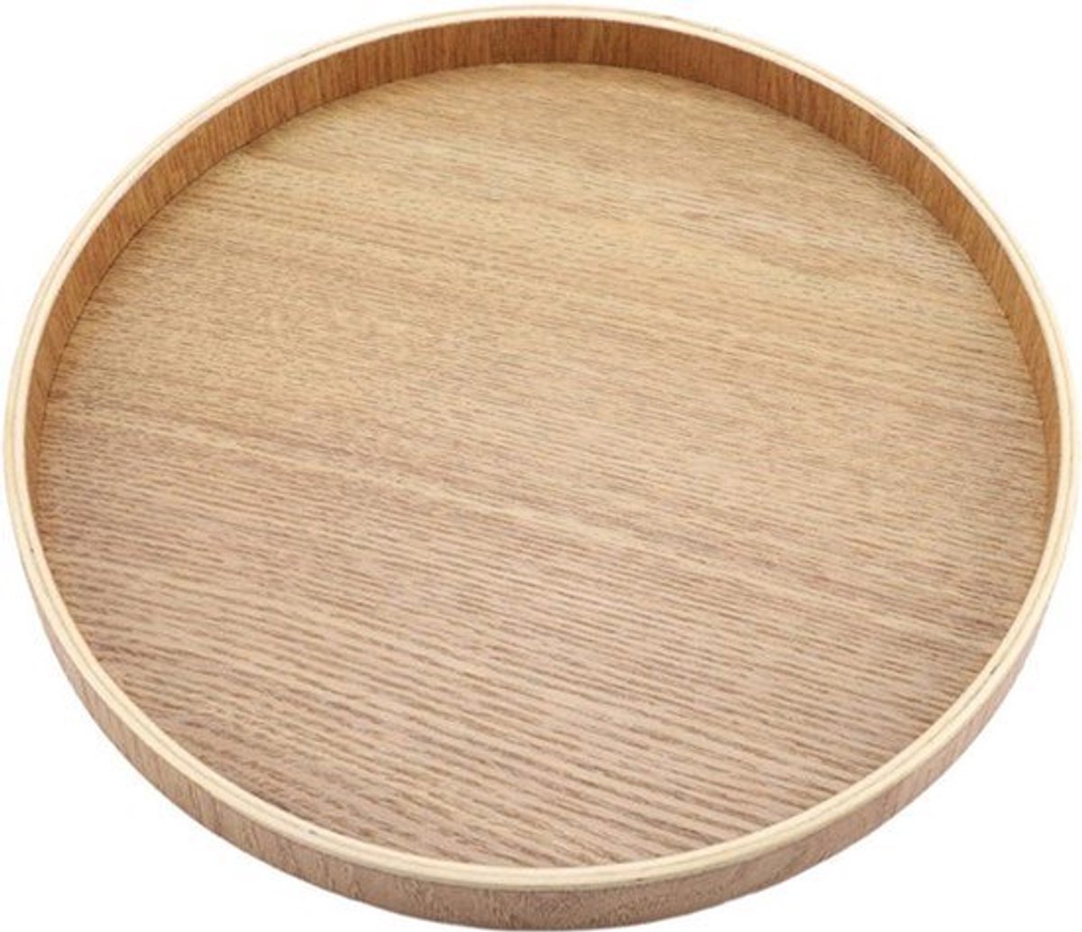 Ronde Houten Dienblad Kaasplank Thee Set Voedsel Woondecoratie - Ø27cm .