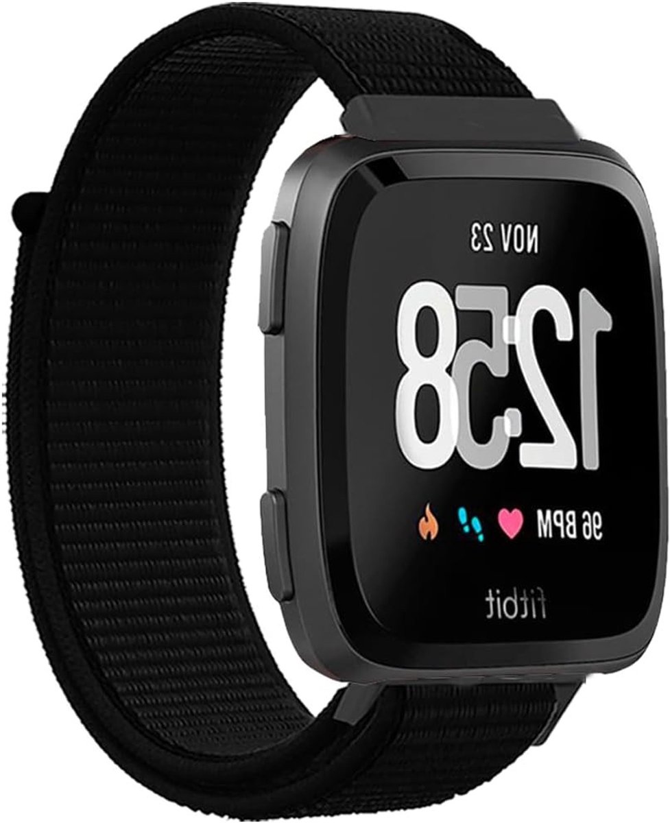 Ademend Sportarmband voor Fitbit Versa 2-Lite-SE, Nylon Vervangband voor Comfort en Stijl