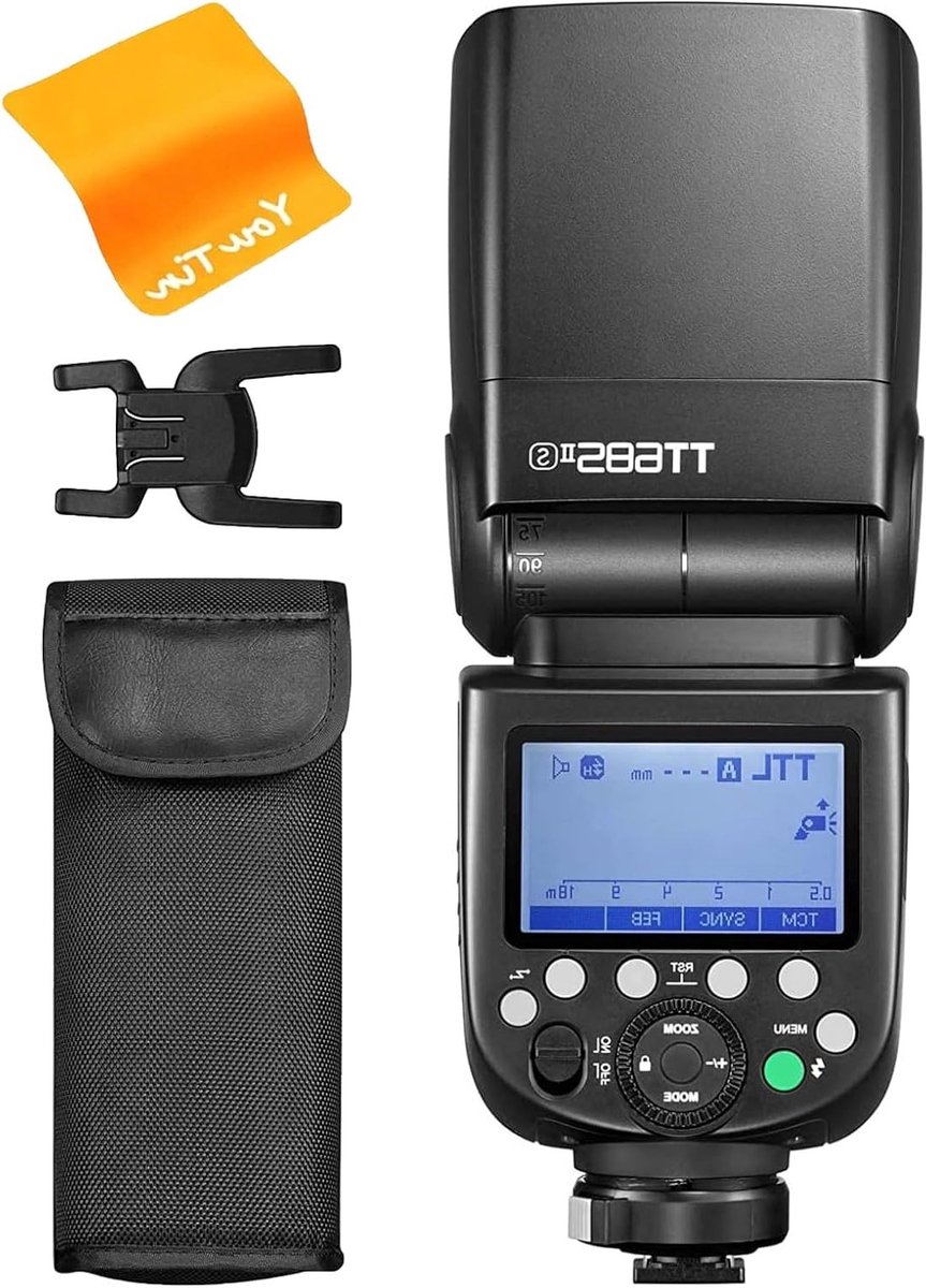 Professionele Speedlight met 2.4G Wireless HSS GN60 voor Sony Digitale Camera's zoals a9, a7, a7II, a7III, a7RII, a7SII, a6000, a6300 en a6500