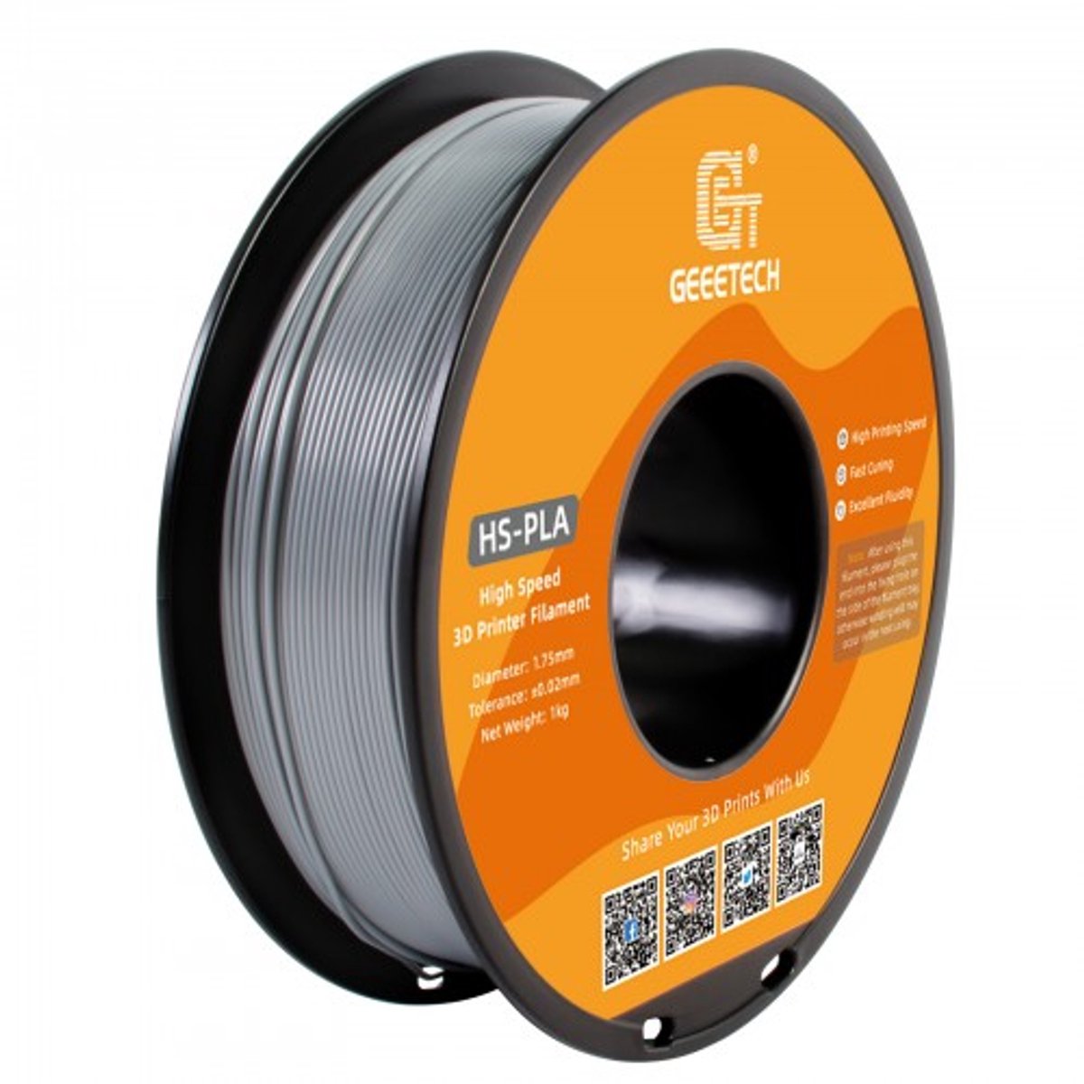 Geeetech - PLA HS Silver (1.75mm - 1kg)