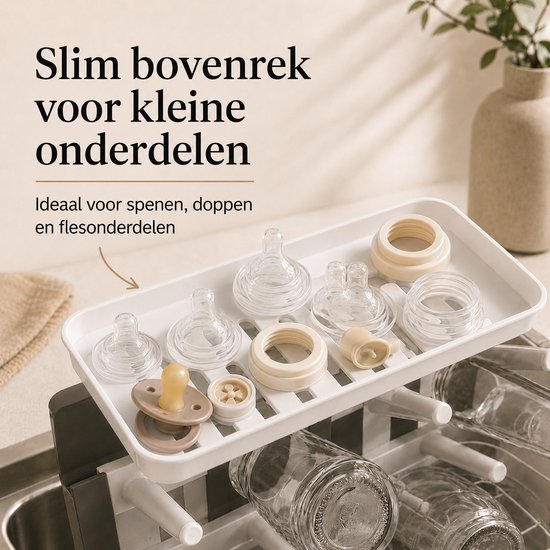 Bangosa - Flessenrek Baby - Flessenrek Voor Baby - Flessen Droogrek - Droogrek Flessen - Flessendrager van Bangosa — afbeelding 3
