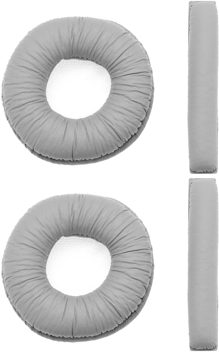 Dailygoods - Oorkussens - Hoofdband Pads - Comfortabel - Grijs - Hoofdtelefoon Reparatie Onderdelen - Geschikt voor Sennheiser - Grijs