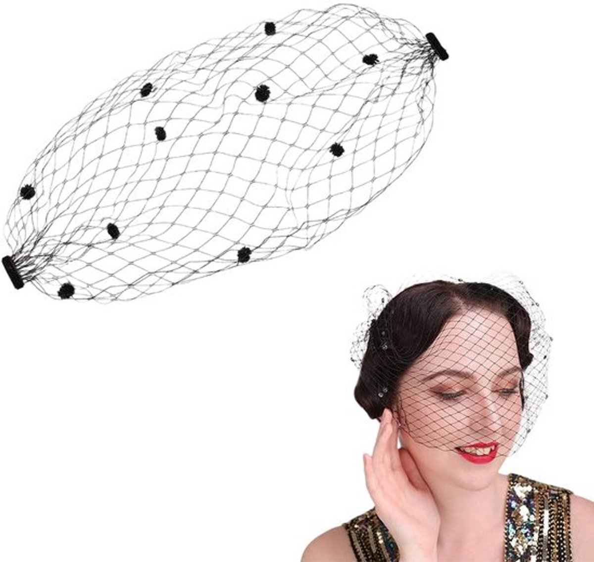 Bruids vogelkooi sluier met pluizige bal nylon fascinator mesh gezichtssluier met ijzeren kammen fascinator mesh sluier fascinator hoed hoofdband bruiloft theekransje fascinator sluier