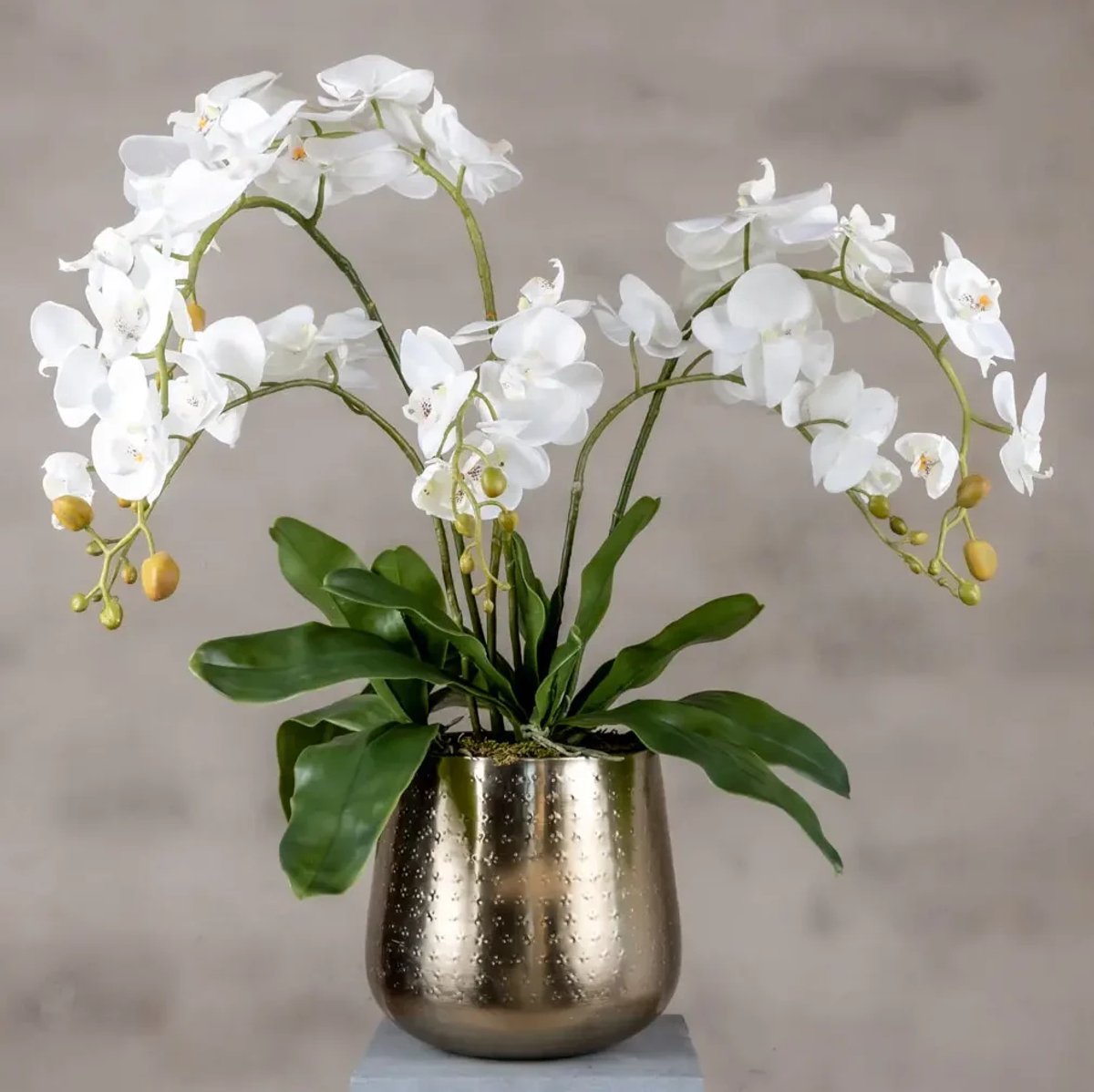 Kunstbloemstuk Kyara | Wit | 60 cm