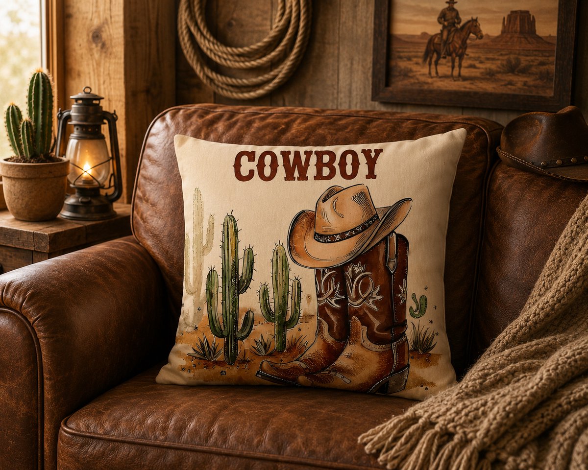 Wild West Collection kussenhoes – 40x40 cm
