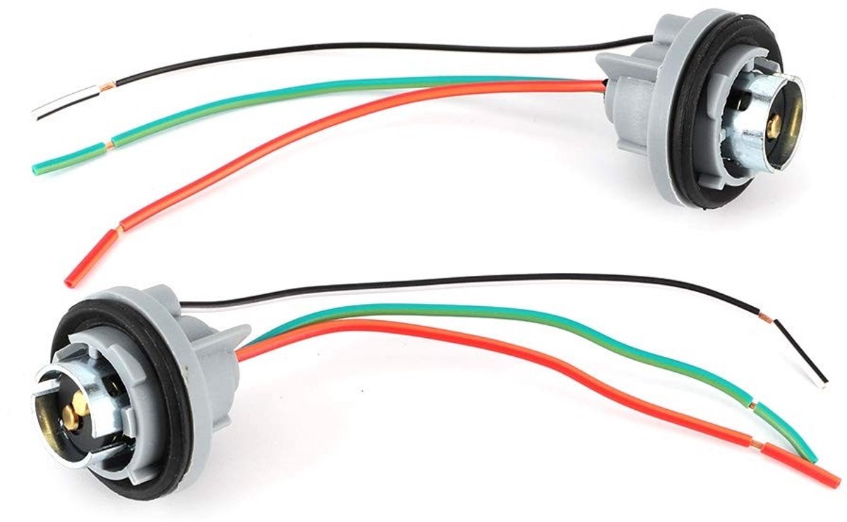 Dailygoods - Lamp Socket Adapter - Hoogwaardige Plug Connector - Geschikt voor Rem/Stop/Flitslicht - Eenvoudige installatie - Duurzaam materiaal - Ver