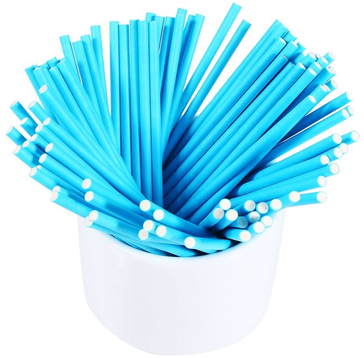 100 Stuks Kleurige Papieren Lollipop Stokken voor Voedsel Veiligheid