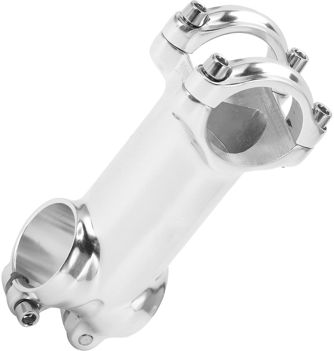 Dailygoods - Fietsstuurpen - Zilveren Racefiets Stuurpen - Aluminiumlegering - 31,8 X 80 Mm - Voorvorkklem 28,6 Mm - Reservebenodigdheden
