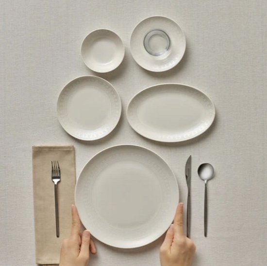 Karaca Artiste 20-Delige Ontbijtset - Wit - Serviesset voor 6 Personen - Modern & Elegant Design — afbeelding 3
